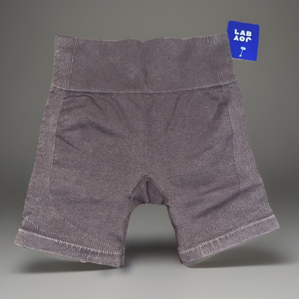 JoyLab™ High-Rise Ruched Waist Bike Shorts Soft Stretchy Interlock Fabric Brown